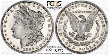 1886 $1 PR61
