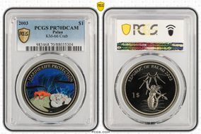2003 $1 KM-66 Crab PR70DCAM