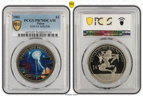 2002 $1 KM-65 Jellyfish PR70DCAM