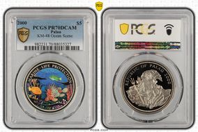 2000 $5 KM-48 Ocean Scene PR70DCAM
