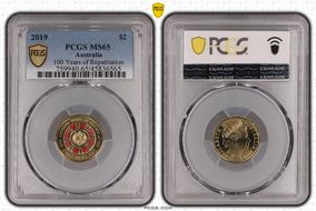 2019 $2 100 Years of Repatriation Colorized MS65