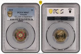 2019 $2 100 Years of Repatriation Colorized MS67