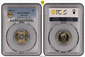 2021-C $2 Ambulance Service Colorized MS67