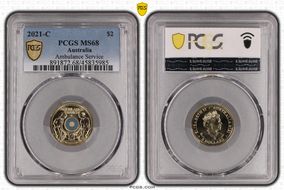 2021-C $2 Ambulance Service Colorized MS68