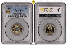 2021-C $2 Ambulance Service Colorized MS68