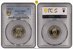 2021-C $2 Ambulance Service Colorized MS69