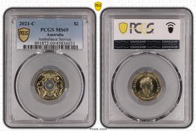 2021-C $2 Ambulance Service Colorized MS69