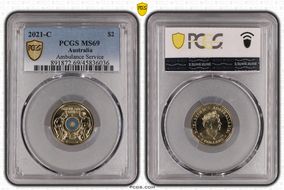 2021-C $2 Ambulance Service Colorized MS69