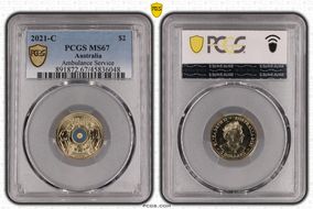 2021-C $2 Ambulance Service Colorized MS67