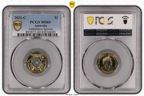 2021-C $2 Ambulance Service Colorized MS69