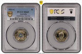 2021-C $2 Ambulance Service Colorized MS69