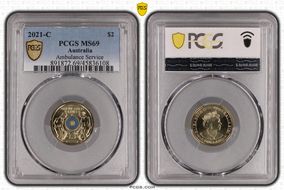 2021-C $2 Ambulance Service Colorized MS69