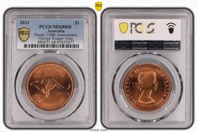 2021 $1 Penny 110th Anniversary  George Kruger Gray MS68RD