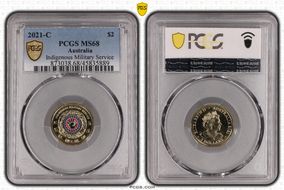 2021-C $2 Indigenous Military Service Colorized MS68