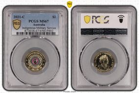 2021-C $2 Indigenous Military Service Colorized MS67