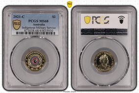 2021-C $2 Indigenous Military Service Colorized MS68