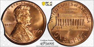 1960 1C Large Date MS66RD