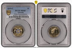 2019-C $2 Police Remembrance Colorized MS68