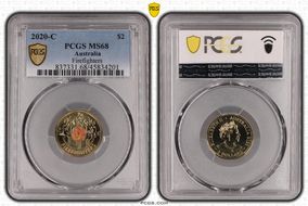 2020-C $2 Firefighters Colorized MS68