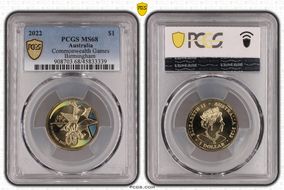 2022 $1 Commonwealth Games Birmingham Al-Br MS68