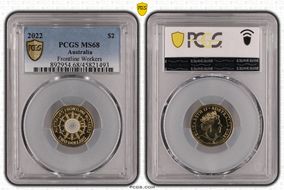 2022 $2 Frontline Workers Colorized MS68