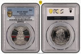 2022 50C Commonwealth Railways-NM25 Australian Rail Heritage MS69