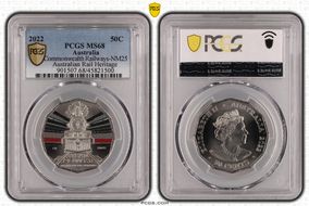 2022 50C Commonwealth Railways-NM25 Australian Rail Heritage MS68
