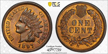 1897 1C MS65RB