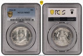 1964-D 50C MS62