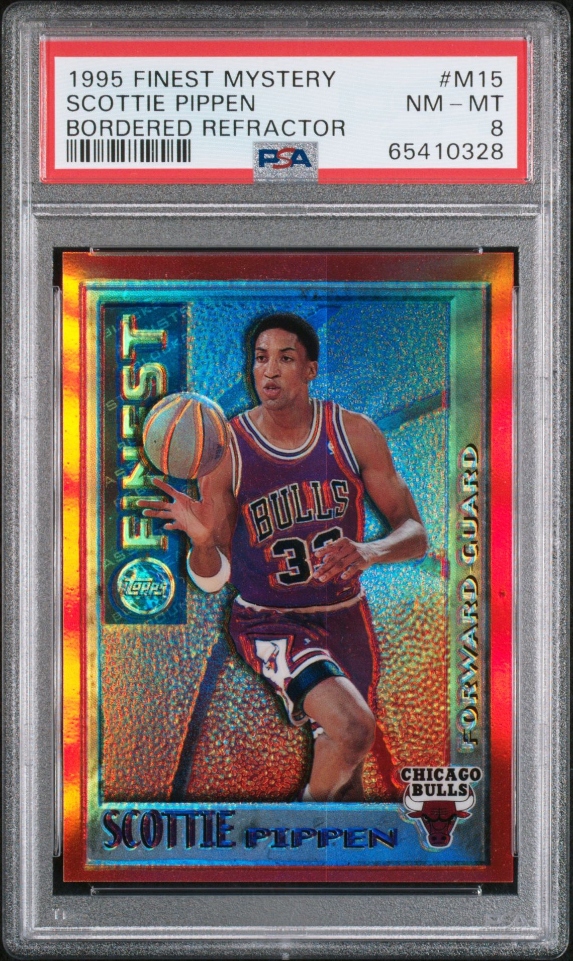 1995 Finest FINEST MYSTERY Refractor #M15 Scottie Pippen front