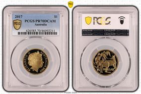 2017 $1 PR70DCAM