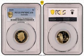 2019 $2 PR70DCAM