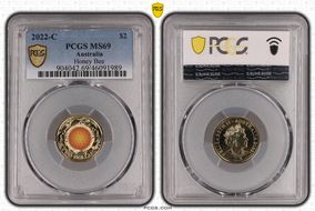 2022-C $2 Honey Bee Colorized MS69