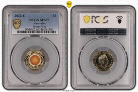 2022-C $2 Honey Bee Colorized MS67