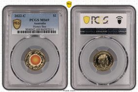 2022-C $2 Honey Bee Colorized MS69