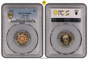 2022 $2 Honey Bee Colorized MS64