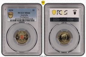 2020 $2 Firefighters Colorized MS66