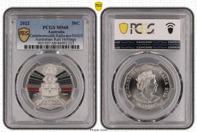 2022 50C Commonwealth Railways-NM25 Australian Rail Heritage MS68