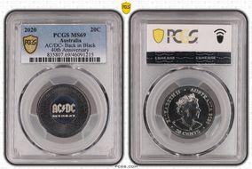 2020 20C AC/DC- Back in Black 40th Anniversary Colorized MS69