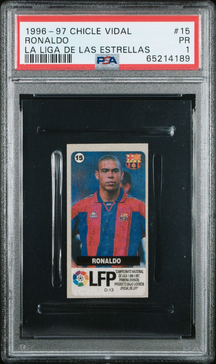 LUIS NAZARIO RONALDO #573 2000 MUNDI CROMO serie A PSA 9-