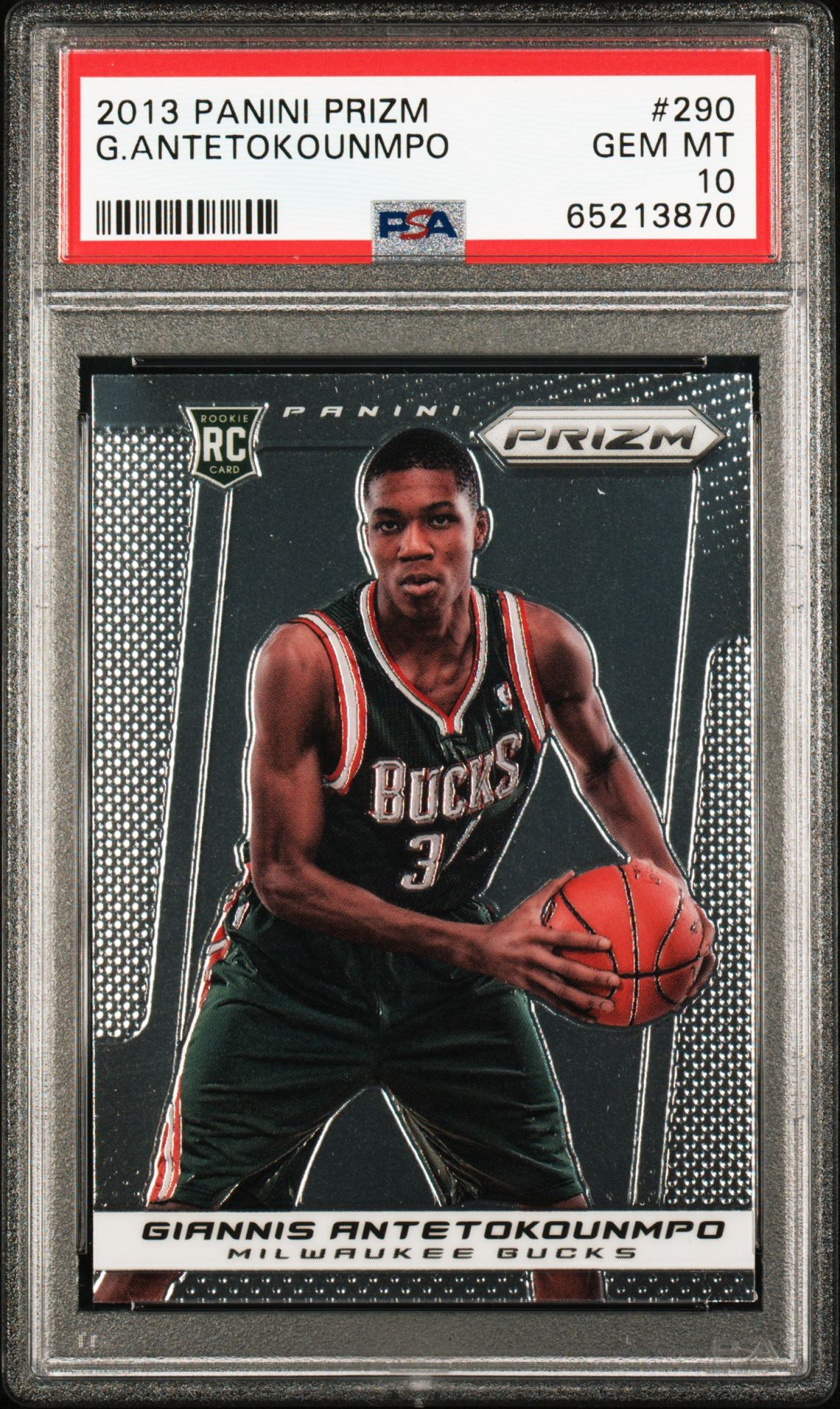 2013 Panini PANINI PRIZM #290 G.Antetokounmpo front