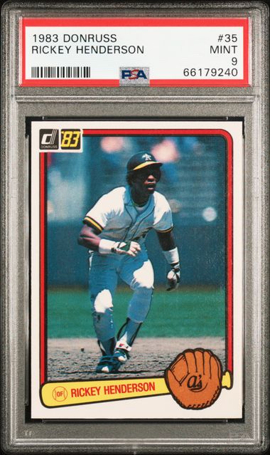 1990 Topps #450 Rickey Henderson - NM