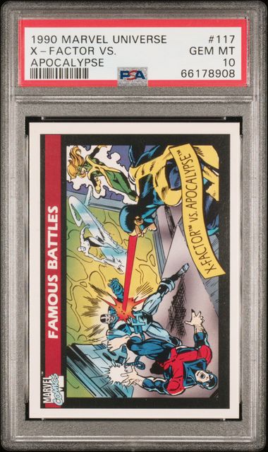 1990 Marvel Universe Apocalypse 117 X-Factor vs. – PSA GEM MT 10