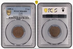 1900-A 2 Lep KM-2 MS64BN