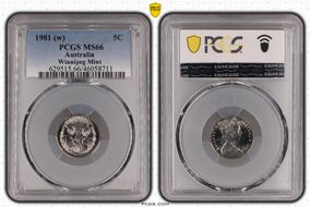 1981 (w) 5C Winnipeg Mint MS66