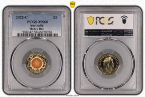 2022-C $2 Honey Bee Colorized MS68