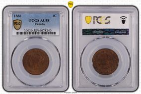 1886 1C AU58BN