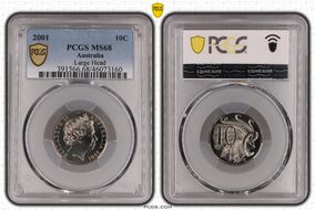 2001 10C Large Head MS68