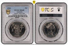 1994 50C Family Wide Date MS68