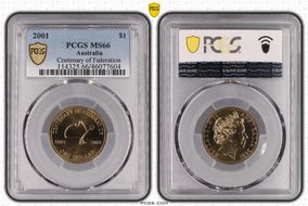 2001 $1 Centenary of Federation MS66